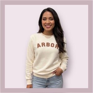Arbor Cream Logo Crewneck Sweatshirt